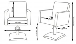 Парикмахерское кресло МД-165 гидравлика