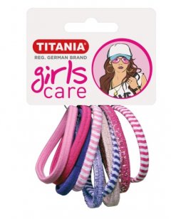 Резинки Titania 4 см 9 шт/уп цветные 7821 GIRL