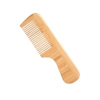 Расчёска для волос бамбуковая с закругленной ручкой