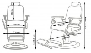 Кресло мужское Барбер МД-456