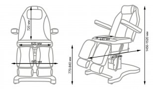 Педикюрное кресло ШАРМ-03, 3 мотора