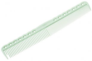 Расческа для стрижки многофункциональная с рельефным обушком 18,5 см зеленая