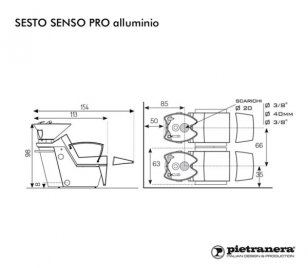 Мойка парикмахерская SESTO SENSO PRO SHIATSU-CONTOUR aluminium