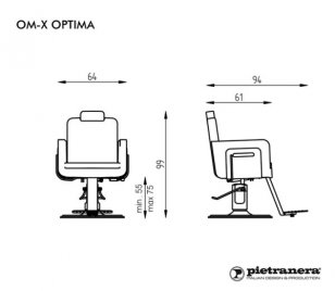 Кресло парикмахерское OM-X UNISEX OPTIMA
