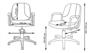 Парикмахерское кресло БРИЗ-3 гидравлика