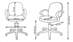 Кресло для парикмахерской БРИЗ Модерн гидравлика хром