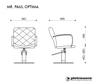 Кресло парикмахерское MISTER PAUL OPTIMA Pietranera