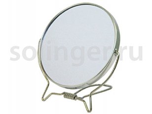 Зеркало для парикмахера Hairway настольное круглое в металлической оправе 110 мм