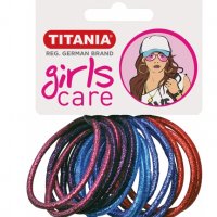 Резинки Titania 4 см 15 шт/уп цветные 7891 GIRL