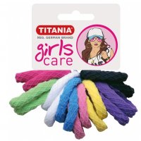 Резинки Titania 4 см 16 шт/уп цветные 7827 GIRL