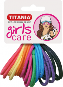 Резинки Titania 4 см 20 шт/уп цветные 7890 GIRL
